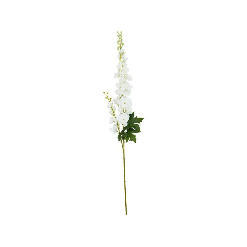 Fiori Artificial flowers 90cm White Delphinium Spike - Premier Home