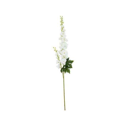 Fiori Artificial flowers 90cm White Delphinium Spike - Premier Home