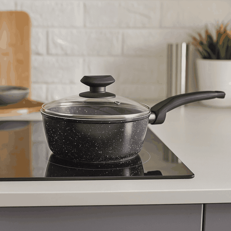 Stoneflam Saucepan with Glass Lid - 16cm - Premier Home