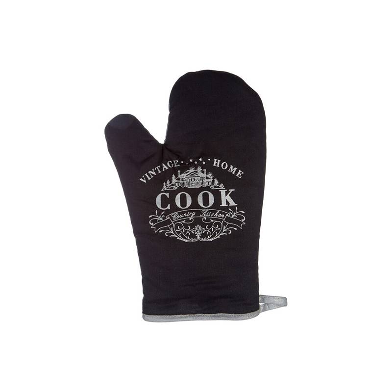 Vintage Home Black Single Oven Glove