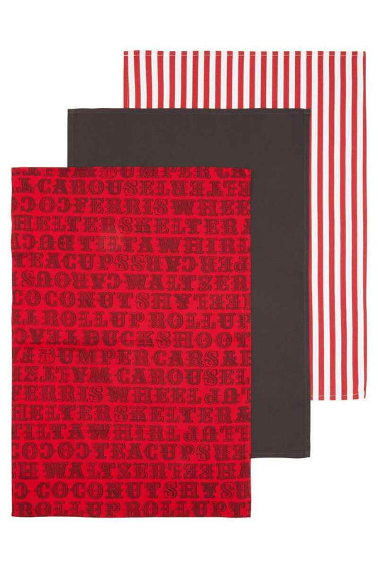 Carnival Tea Towels - Set Of 3 - Premier Home