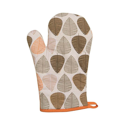 Orange Leaf Single Oven Glove - Premier Home