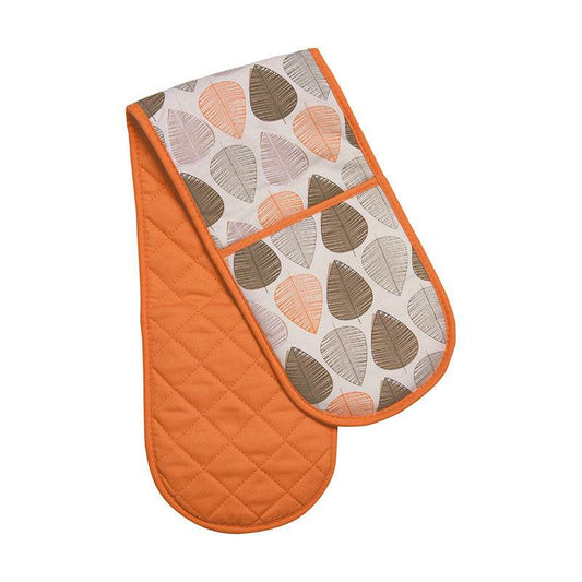 Orange Leaf Double Oven Glove - Premier Home
