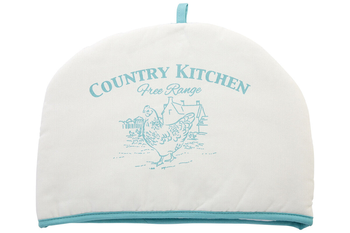 Country Kitchen Natural And Blue Tea Cosy