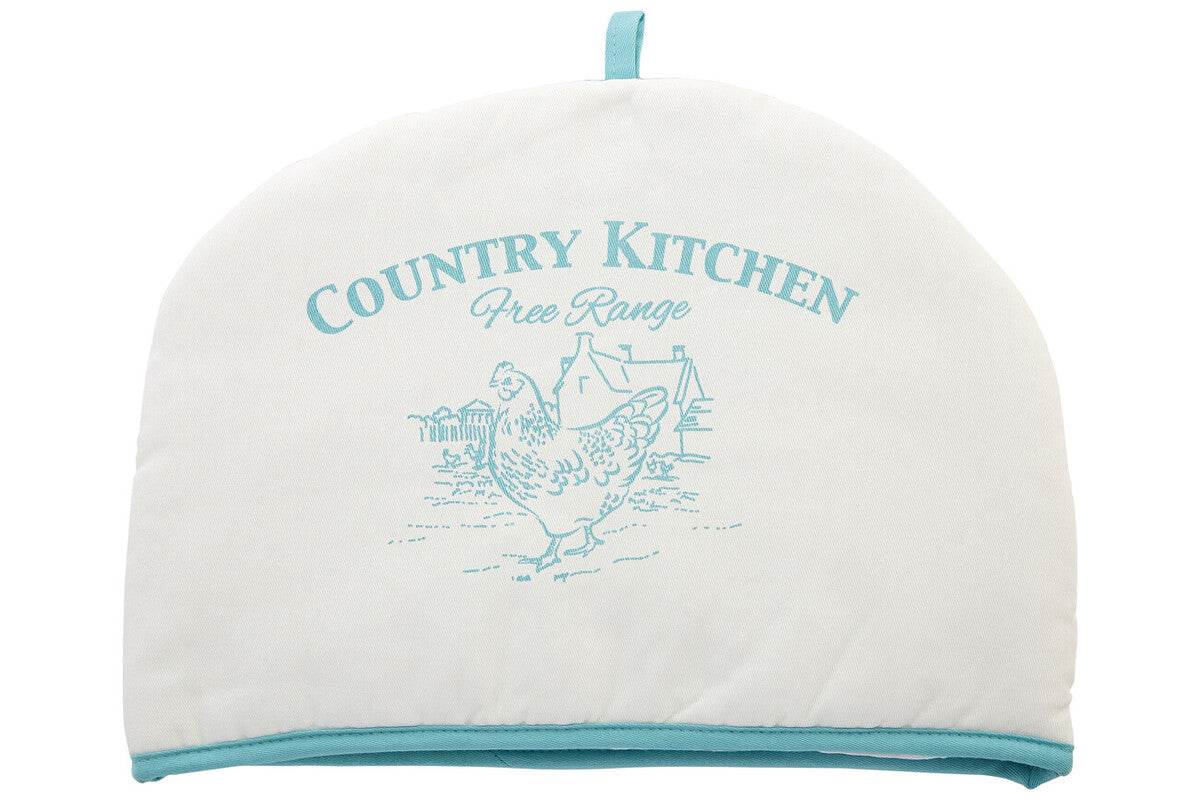 Country Kitchen Natural And Blue Tea Cosy - Premier Home