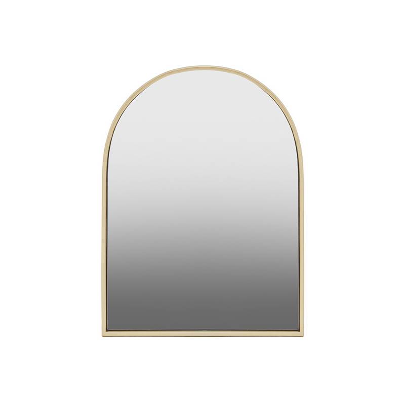 Trento Gold Finish Arched Wall Mirror