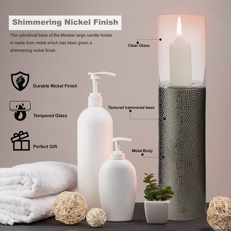 Martele Large Pillar Candle Holder