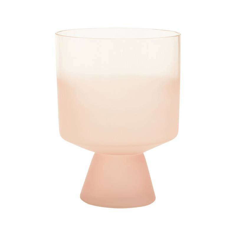 Baila Large Matte Pink Glass Vase