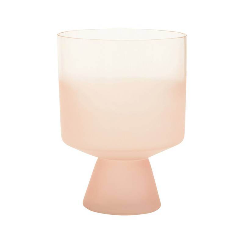 Baila Large Matte Pink Glass Vase - Premier Home