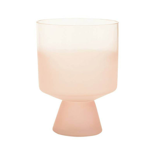 Baila Large Matte Pink Glass Vase - Premier Home