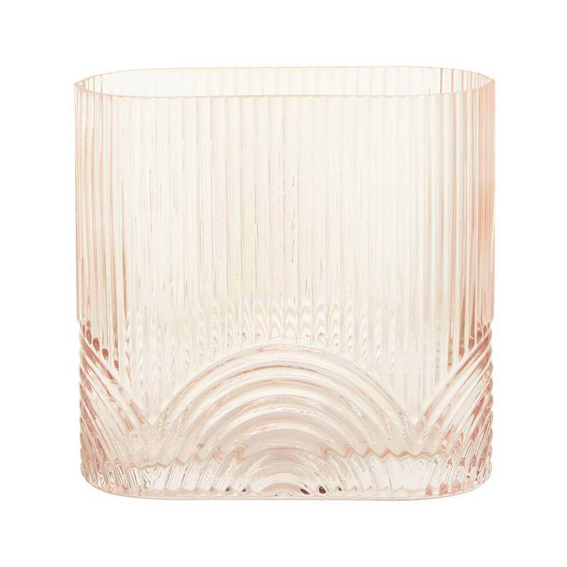 Bardi Large Pink Glass Vase - Premier Home