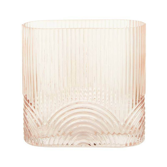 Bardi Large Pink Glass Vase - Premier Home