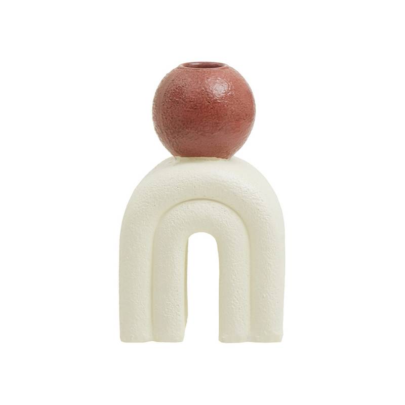Utica Candle Holder With Cream Base