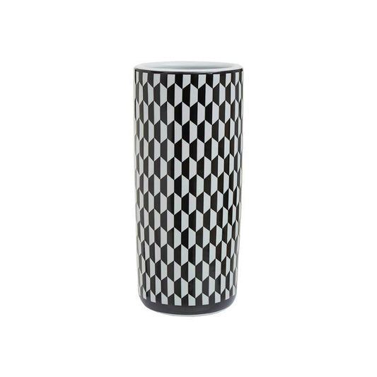 Marlo Black and White Geometric Print Ceramic Umbrella Stand - Premier Home