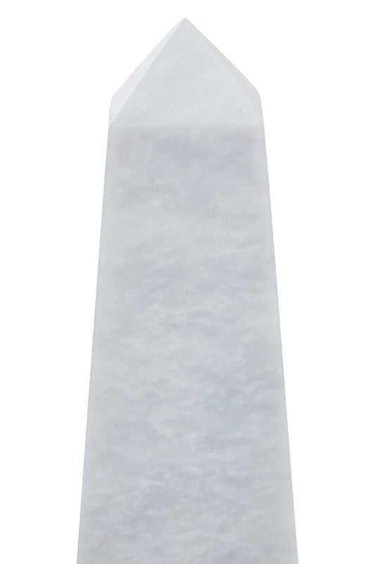Salmo Small White Marble Obelisk