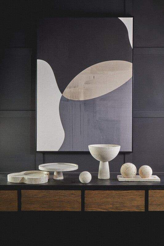 Tibor Travertine Set of 3 Deco Balls