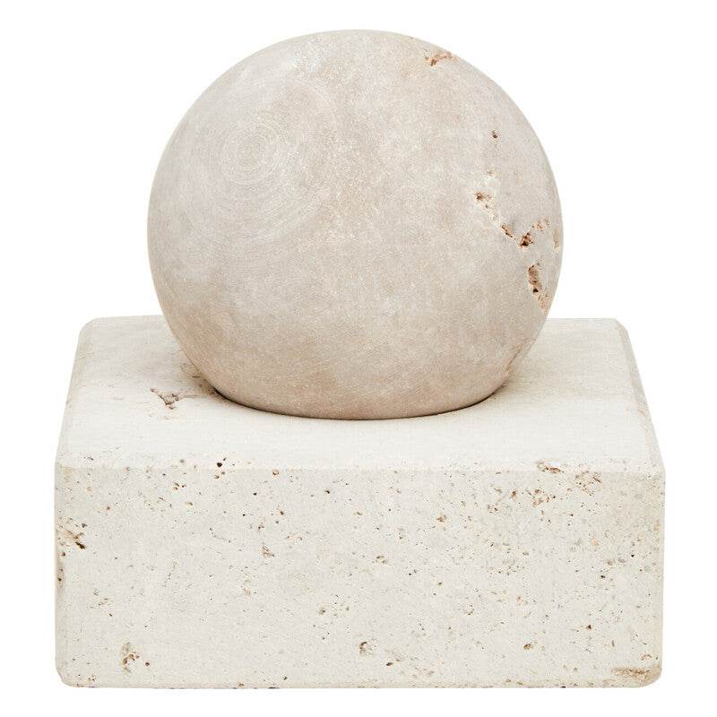 Tibor Travertine Sculpture - Premier Home