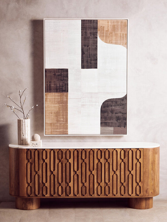 Tibor Travertine Sculpture