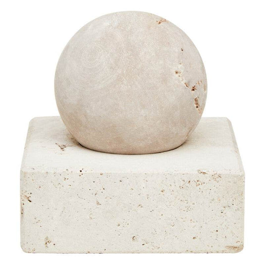 Tibor Travertine Sculpture - Premier Home