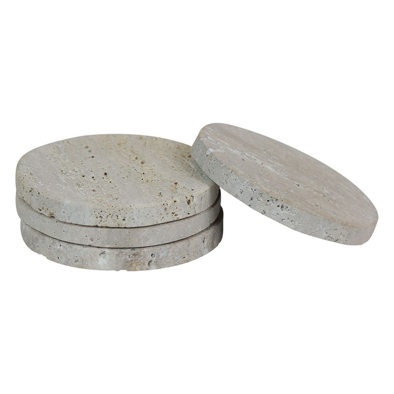 Travertine Set Of 4 Coasters