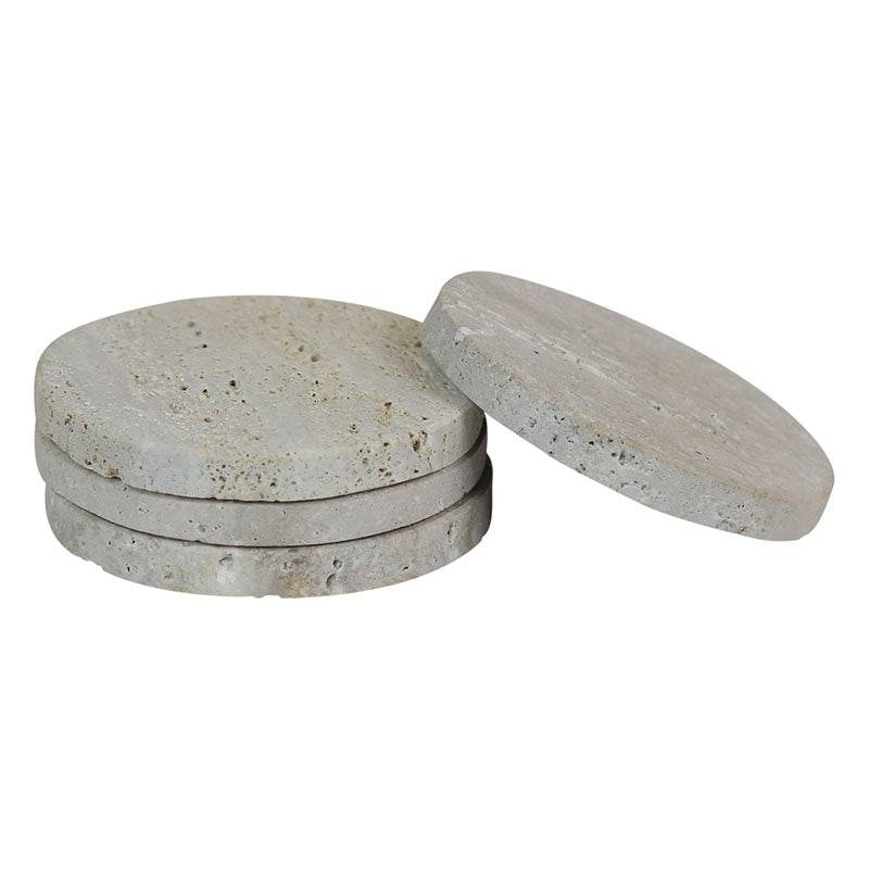 Travertine Set Of 4 Coasters - Premier Home