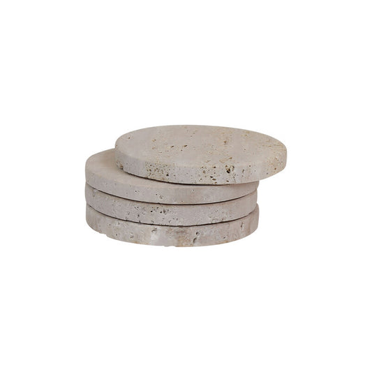 Travertine Set Of 4 Coasters