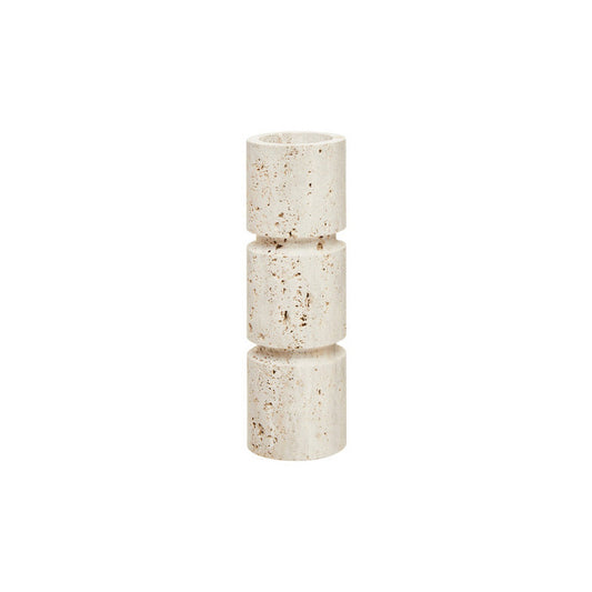 Tibor Travertine Large Candle Holder