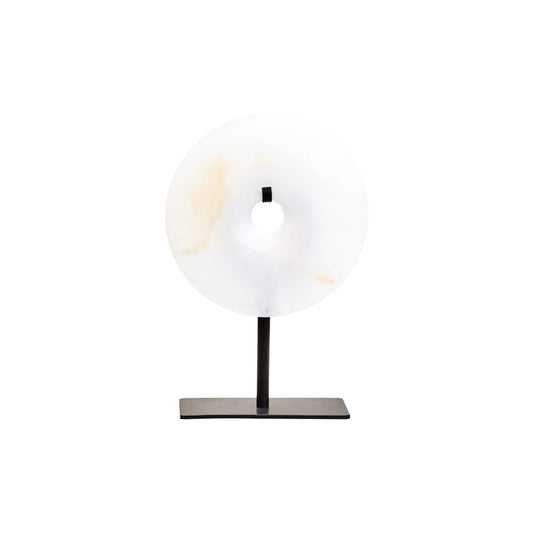 Oleena Extra Small Round Dia 15cm Onyx Disc Sculpture