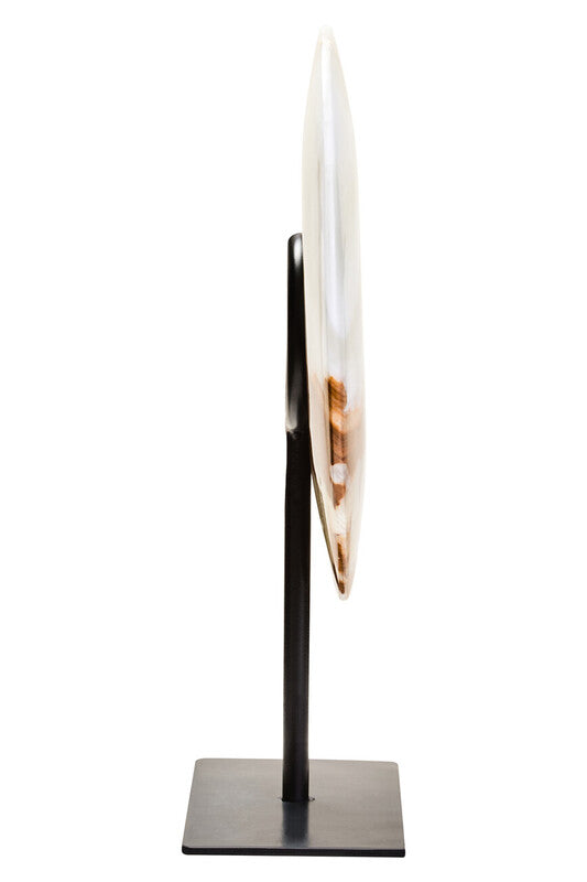 Oleena Small Round Dia 20cm Onyx Disc Sculpture