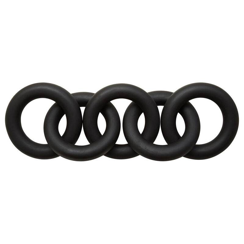 Cato Black 5 Link Wood Chain Sculpture - Premier Home