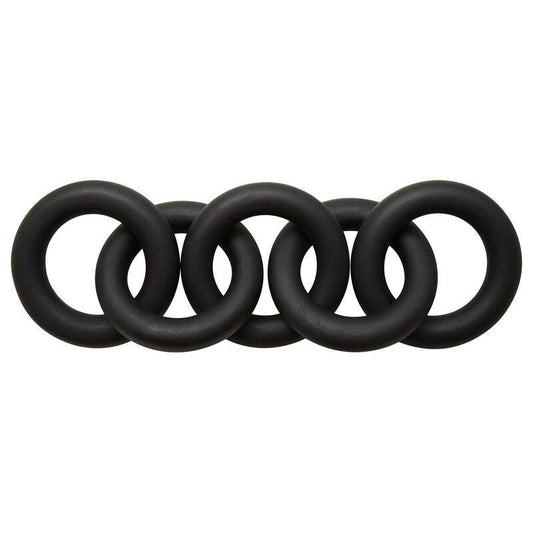 Cato Black 5 Link Wood Chain Sculpture - Premier Home