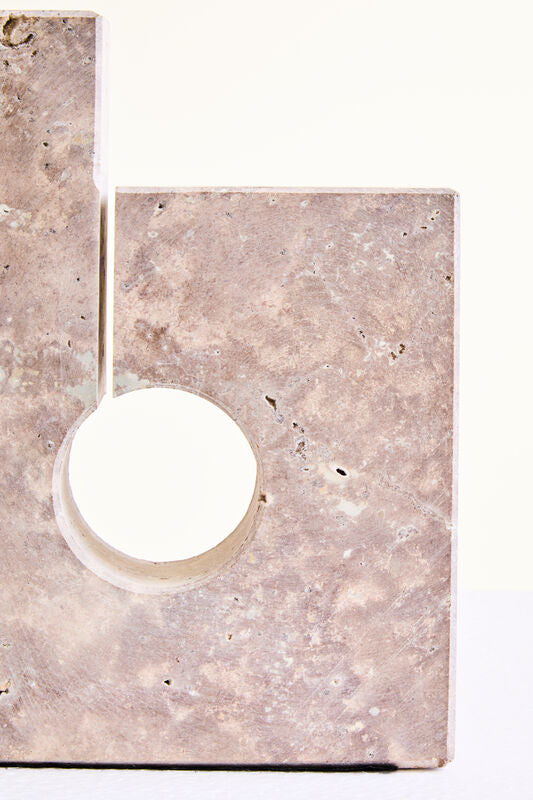 Travertine Stone Set Of 2 Bookends