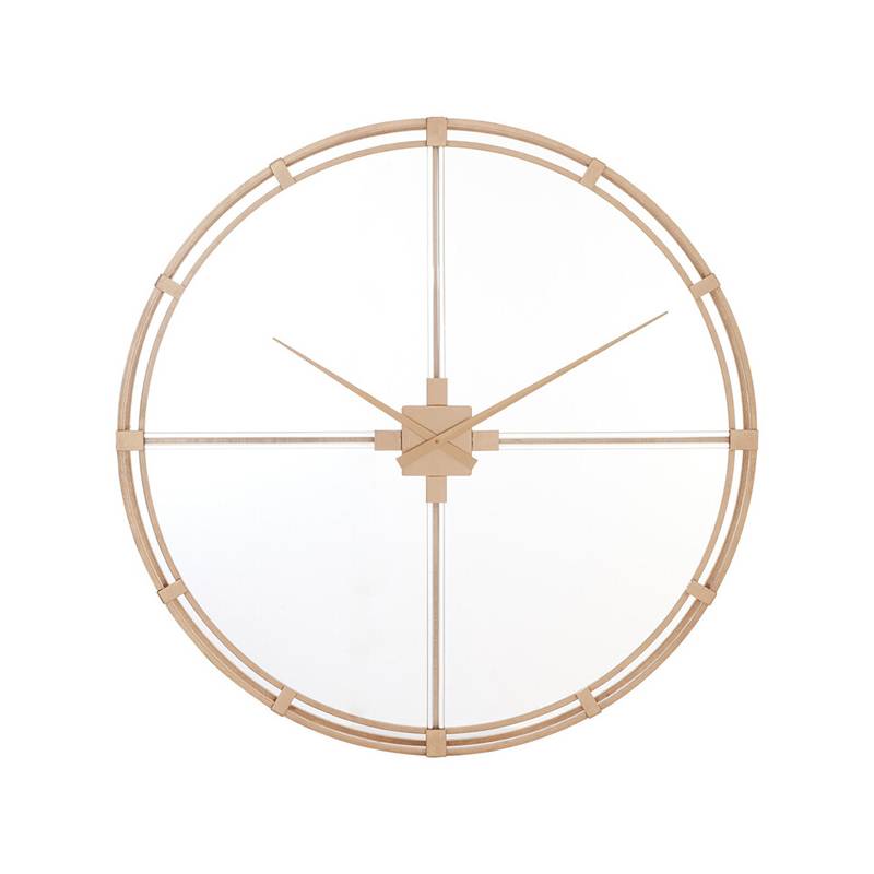 Beauly Gold Finish Metal Wall Clock