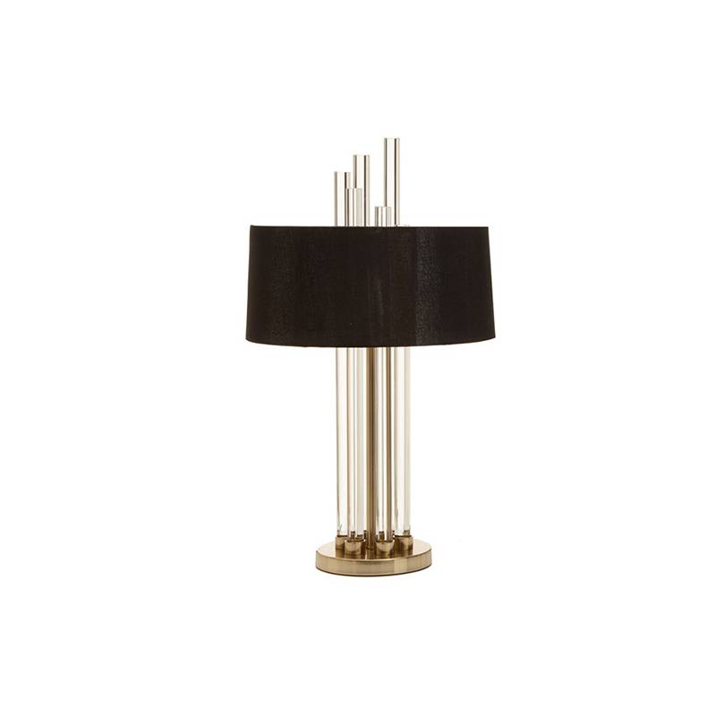 Midas Brass Base Glass Table Lamp