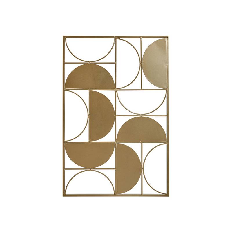 Trento Gold Finish Semicircle Wall Art