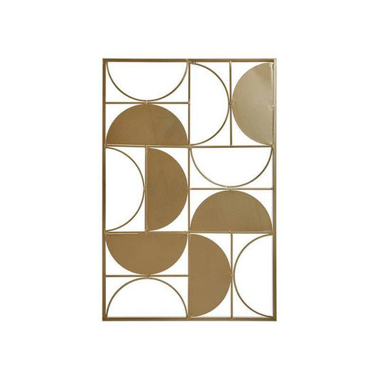Trento Gold Finish Semicircle Wall Art - Premier Home