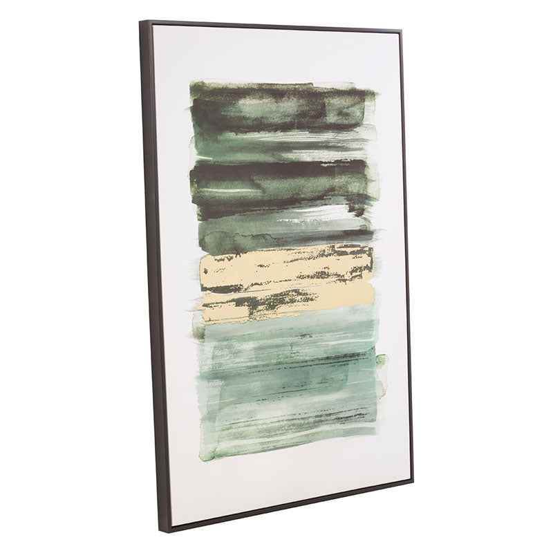 Astratto Canvas Green and Gold Wall Art - Premier Home
