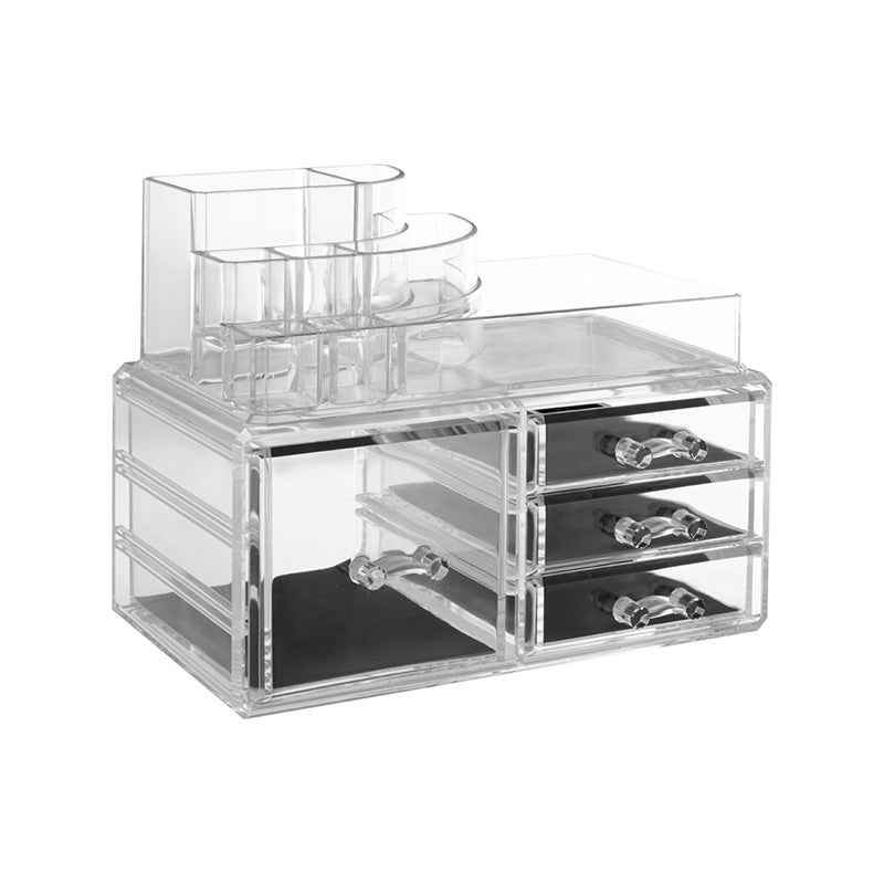 8 Compartment PS Cosmetics Organiser with 4 Drawers - Premier Home