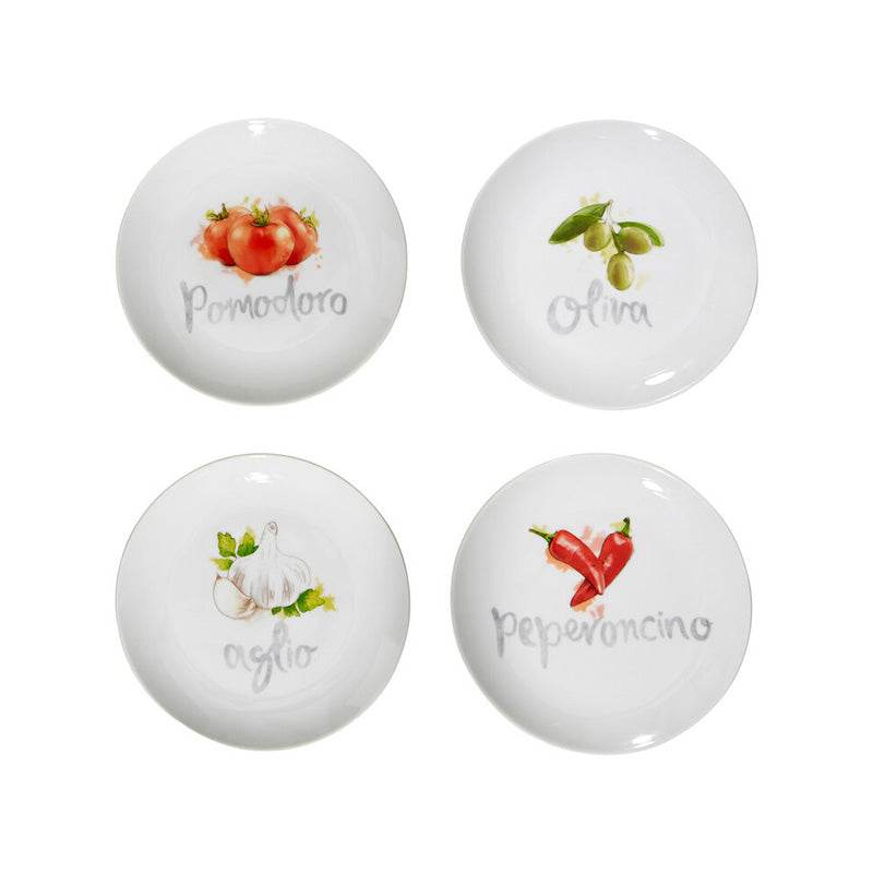 Set Of Four Italia Antipasti Plates - Premier Home