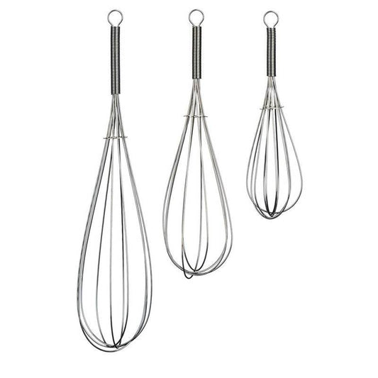 Set of 3 Karim Chrome Finish Whisks - Premier Home