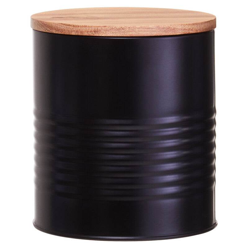 Wilko Black Tin Canister - Premier Home