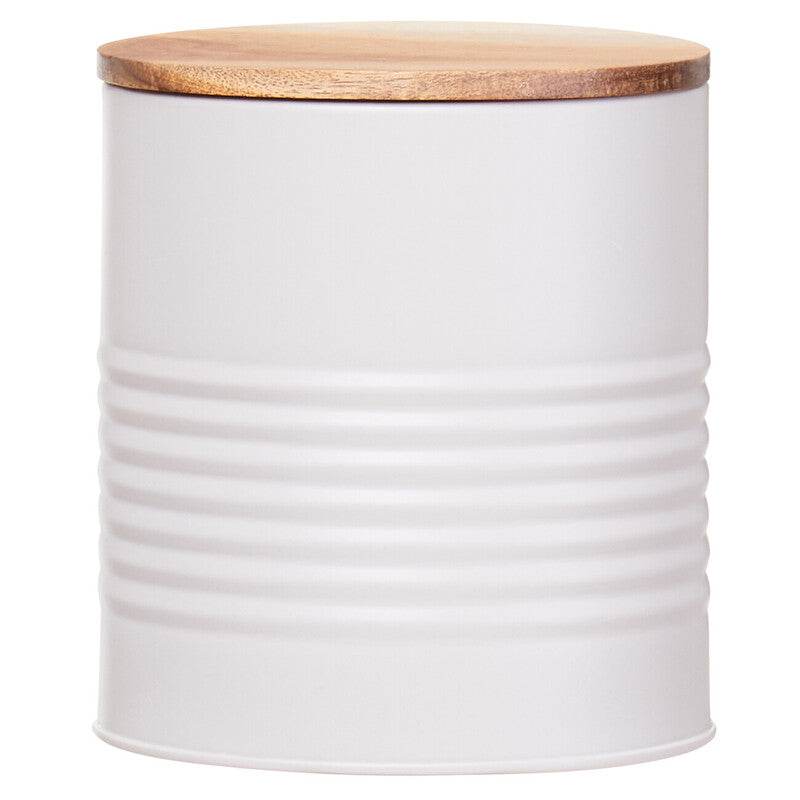 Wilko Cream Tin Canister - Premier Home