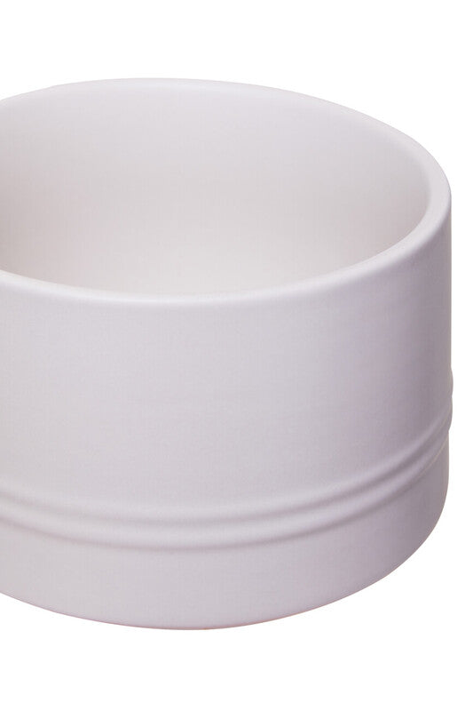 Decorative Sml Oatmeal Storage Jar W/Acacia Lid 11 D X 7.5Cm