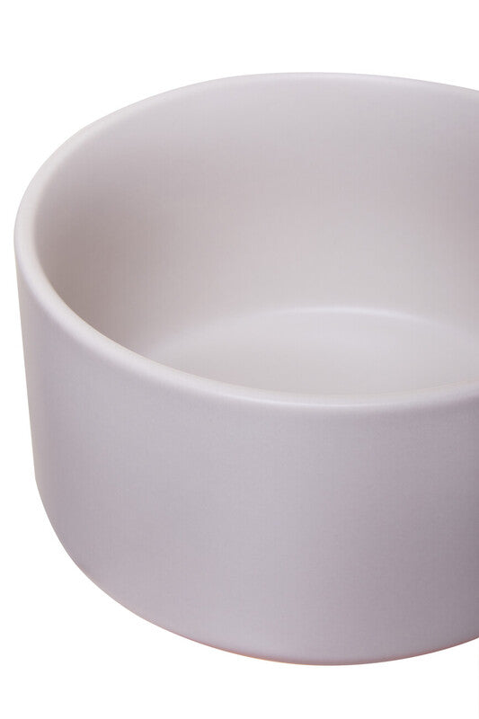 Decorative Stackable White Storage Jar W/Acacia Wood Lid