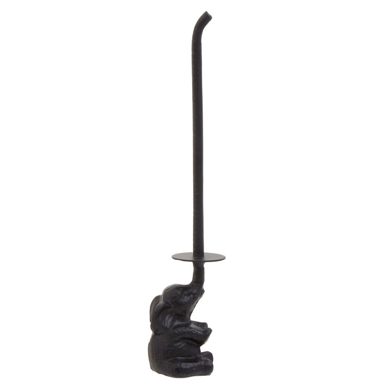 Fauna Black Elephant Toilet Roll Holder