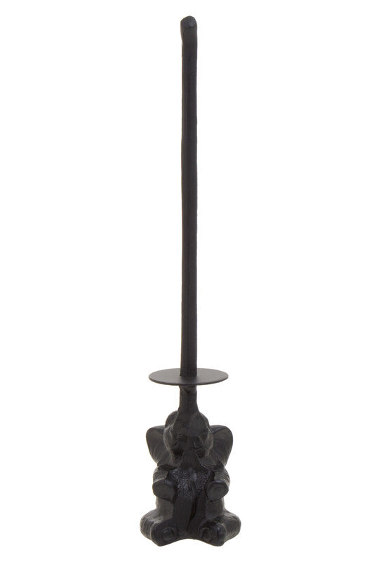 Fauna Black Elephant Toilet Roll Holder