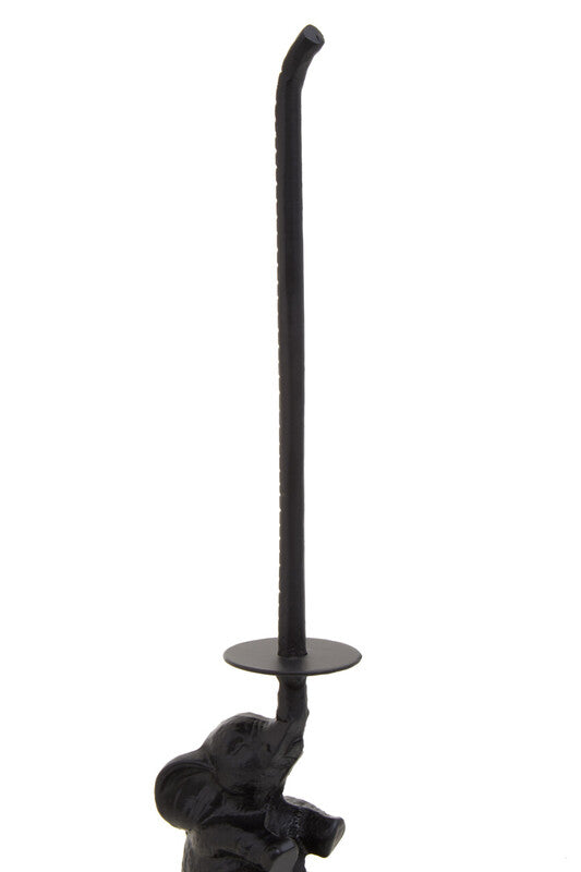Fauna Black Elephant Toilet Roll Holder