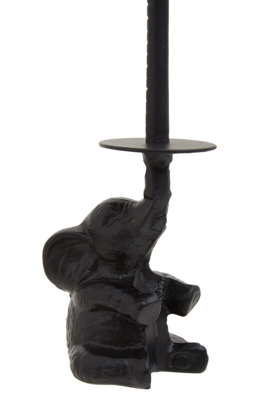 Fauna Black Elephant Toilet Roll Holder