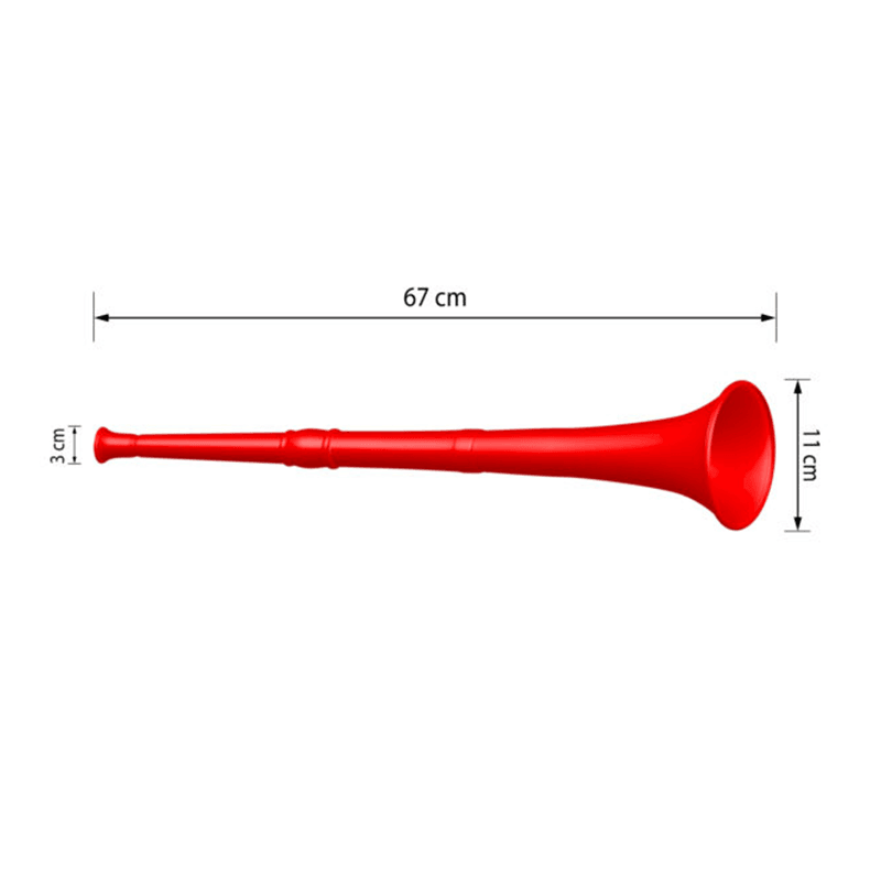 Red Plastic Horn Baja - Premier Home