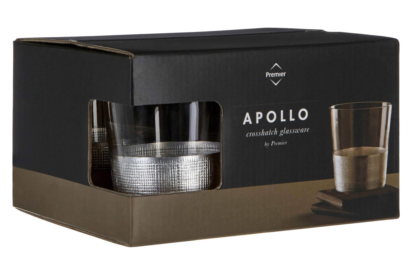 Apollo Clear Glass Tumblers - Set of 4 - Premier Home